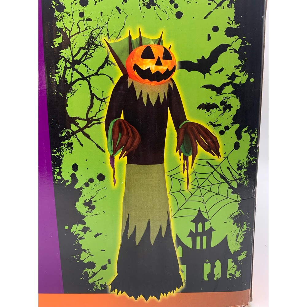9ft Home Accents Pumpkin Reaper Inflatable LED Lighted Halloween Airblown